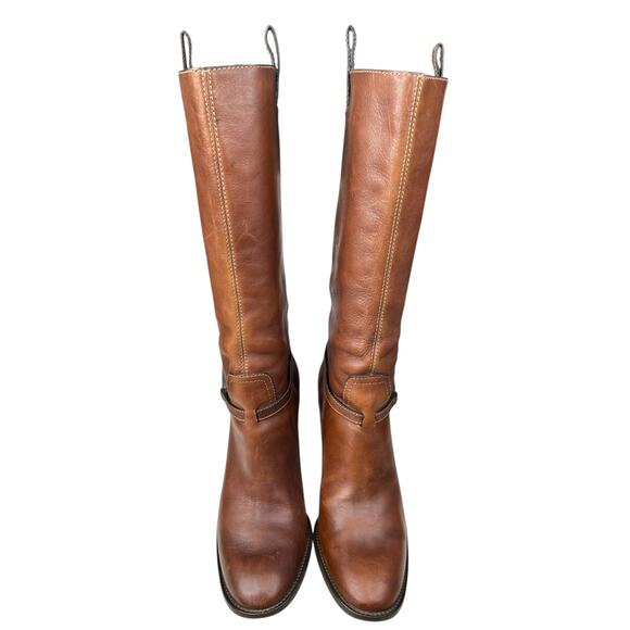 Gucci Interlocking GG Brown Leather Riding Boots Size 40 US 10 *Read Description - Picture 7 of 15